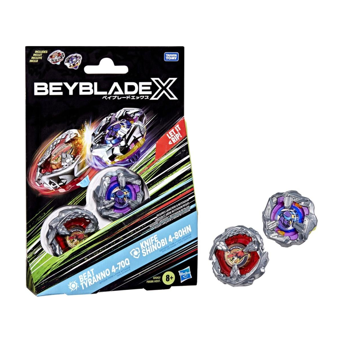 BEYBLADE X: Beat Tyranno Vs Knife Shinobi