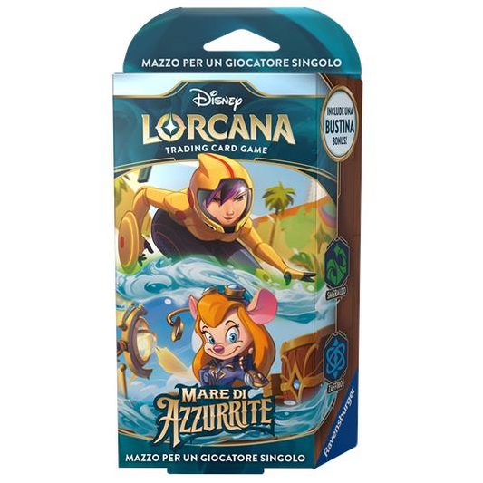 Lorcana - Starter Deck - Mare di Azzurrite Smeraldo/Zaffiro - ITA