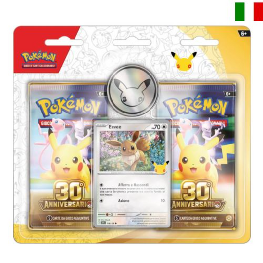 Pokemon 30th Anniversary - 2 Booster Pack Blister (IT)